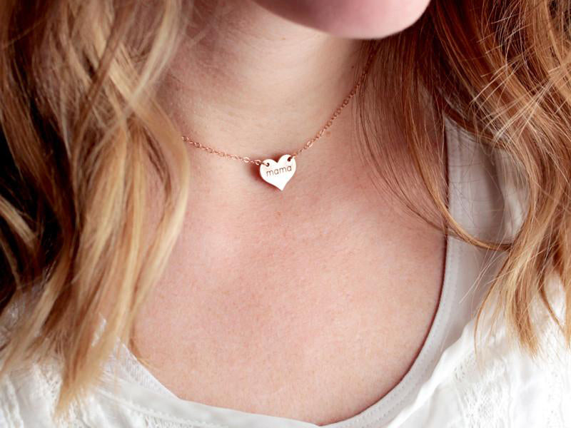 Engraved Heart Choker Necklace – Tom Design Shop